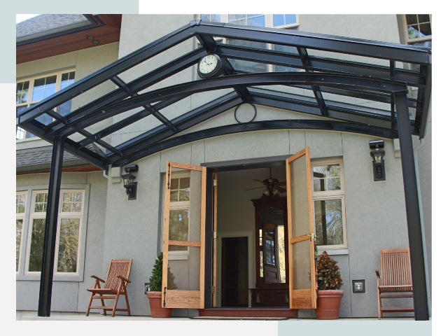 Козырьки металлические в Старой Руссе