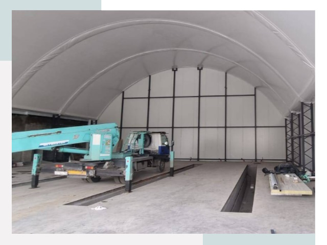 Внутреннее оснащение ангаров в Старой Руссе