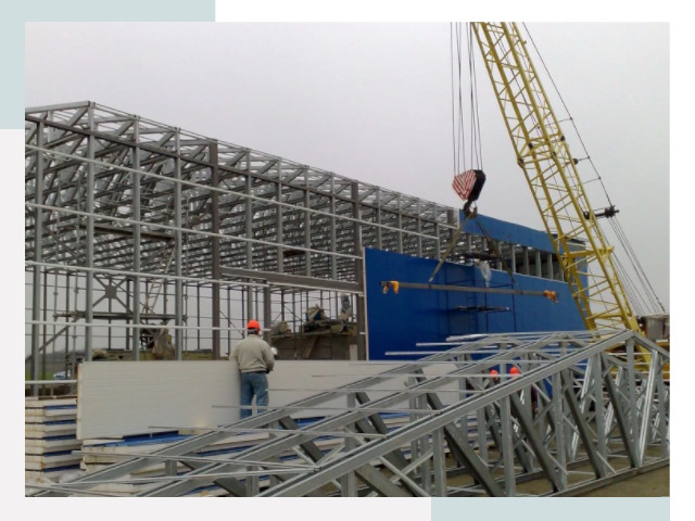 Монтаж ангаров в Старой Руссе